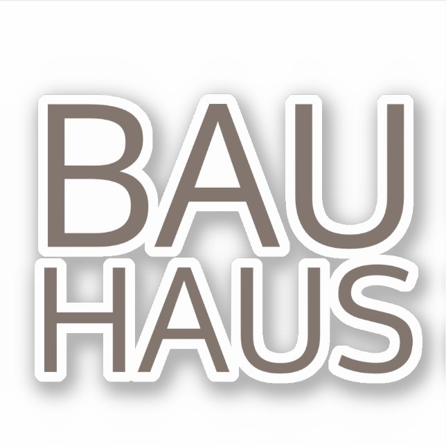 Sticker Bauhaus (Devant)