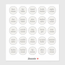 Baume de crème cosmétique blanc personnalisable de