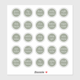 Sticker Baume de crème de pot cosmétique de 1,14 po sur me