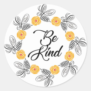 Sticker Be Kind Bumblebee