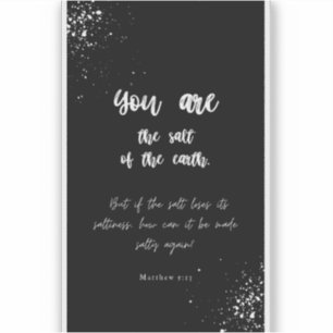 Sticker : Be Salty Custom-Cut Vinyl Sticker