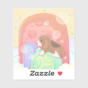 Sticker Beagle & Popsicles