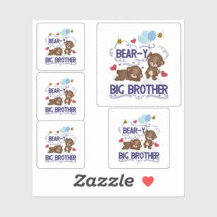 Sticker Bear y Big Brother Fils de frère
