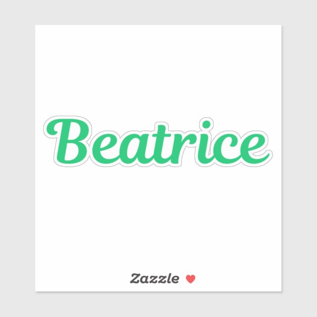 Sticker Beatrice (Feuille)