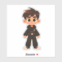 Beau garçon de dessin animé