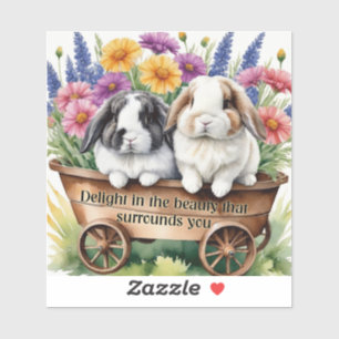 Sticker Beau Lapin Lapin Lop Joli lapin