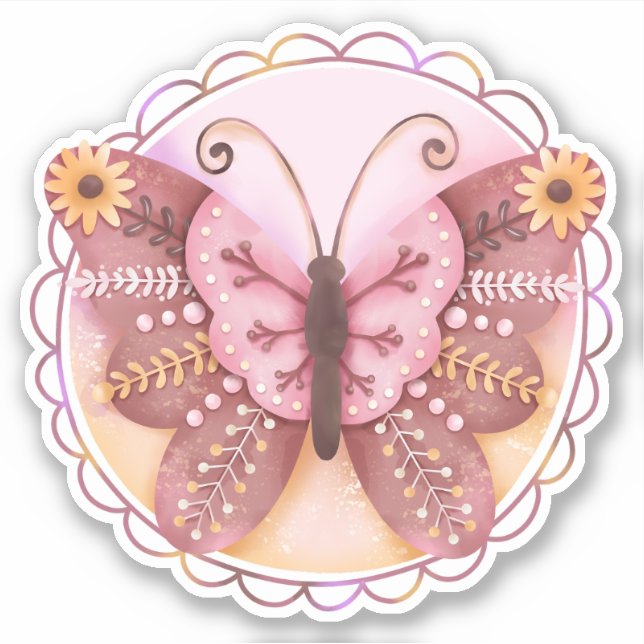 Sticker Beau Papillon (Devant)