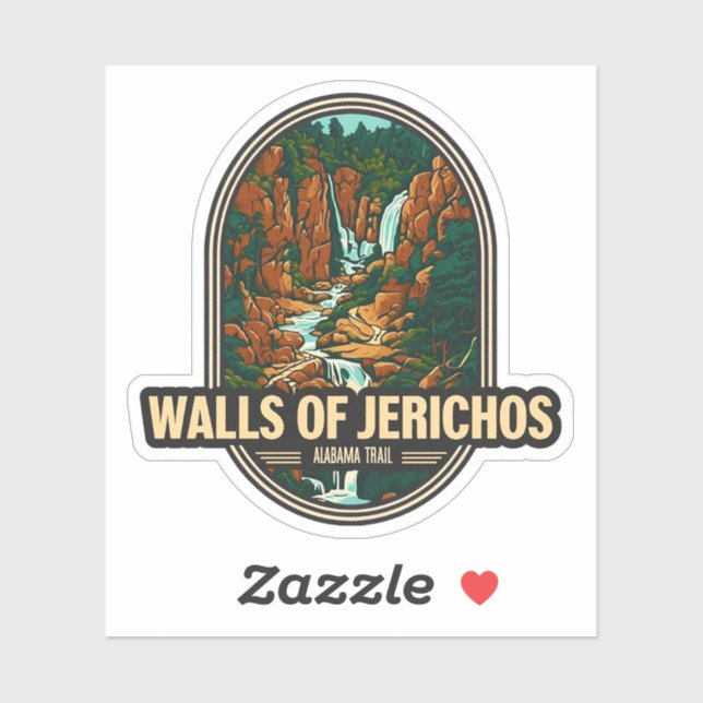 Sticker Beauté naturelle des murs de Jerichos-Alabama (Feuille)