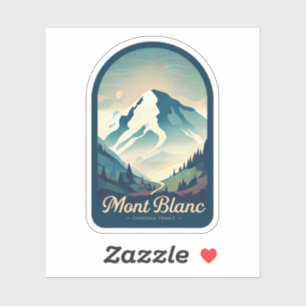 Sticker Beauté naturelle du Mont Blanc-France