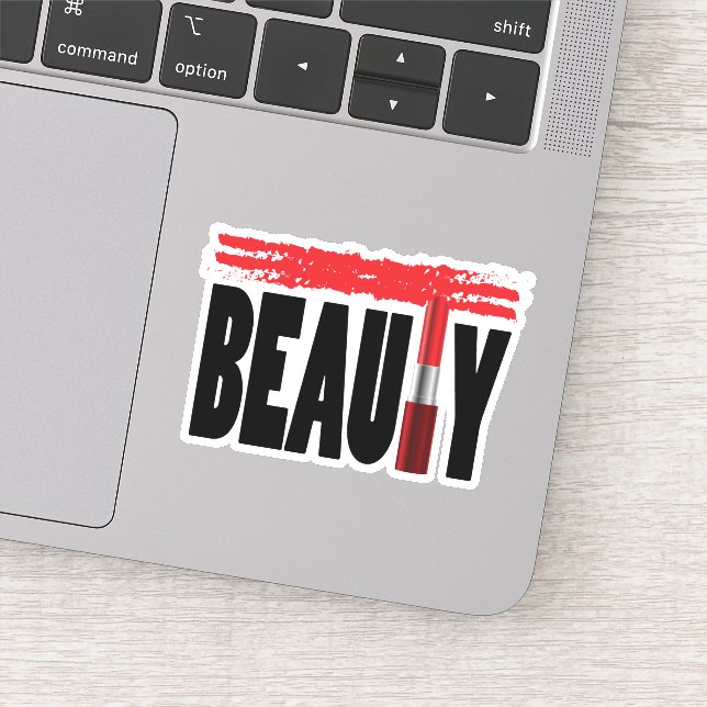 Sticker Beauté Typographie Lipstick (Détail)