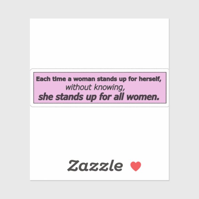Sticker Beautiful feminist quotes (Feuille)