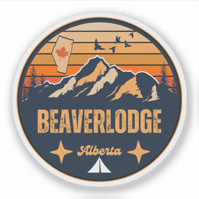 Sticker Beaverlodge, Alberta (Devant)