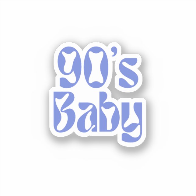 Sticker Bébé des années 90 (Recto)