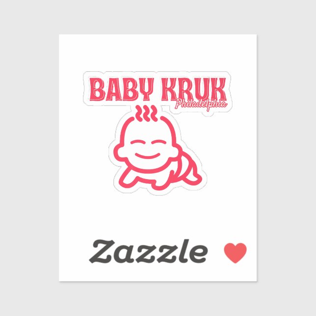Sticker Bébé Drôle Kruk Philadelphia Premium  (Feuille)