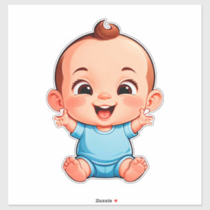 Sticker Bébé garçon mignon