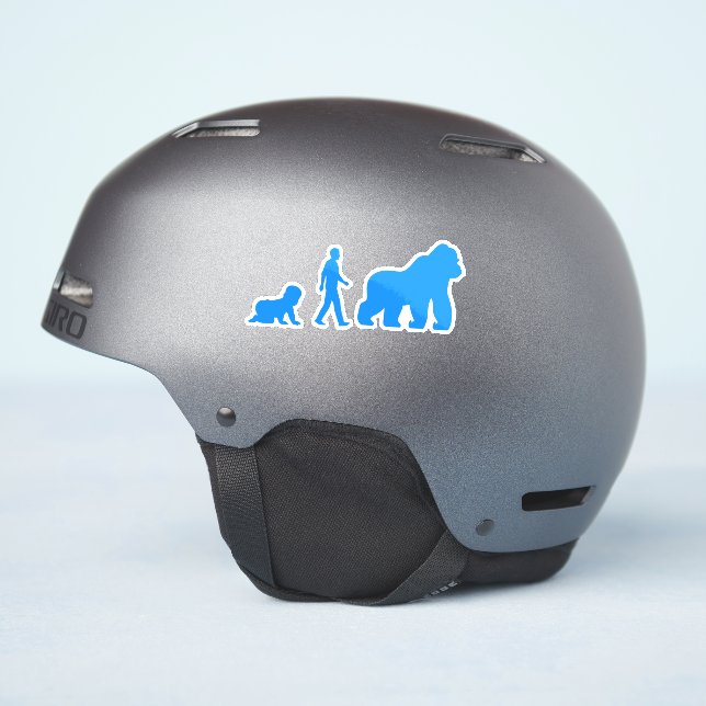 Sticker Bébé, homme à Gorilla (Côté casque)