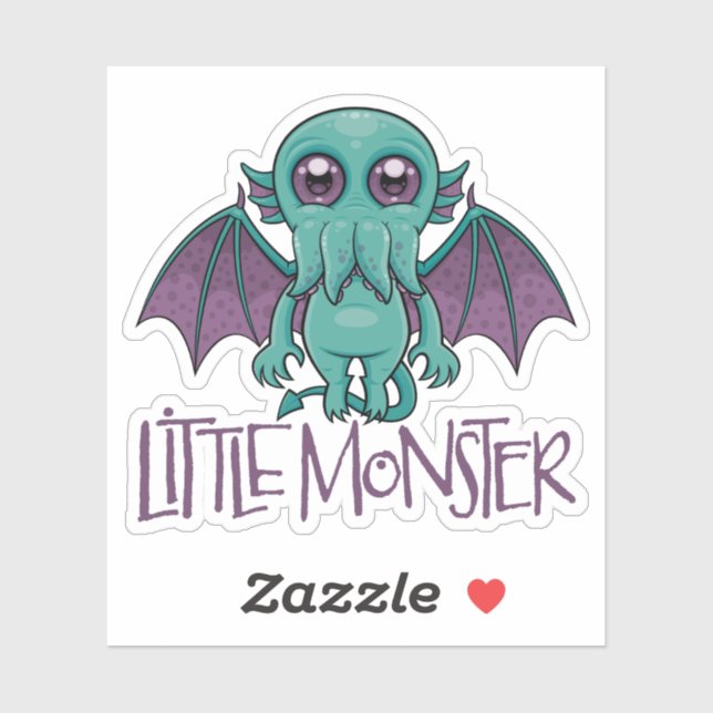 Sticker Bébé mignon Cthulhu Petit Monstre (Feuille)