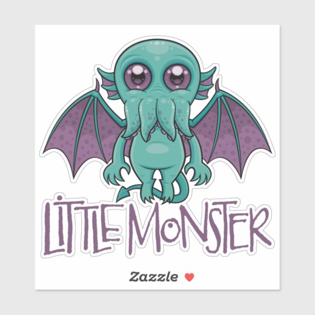 Sticker Bébé mignon Cthulhu Petit Monstre (Feuille)