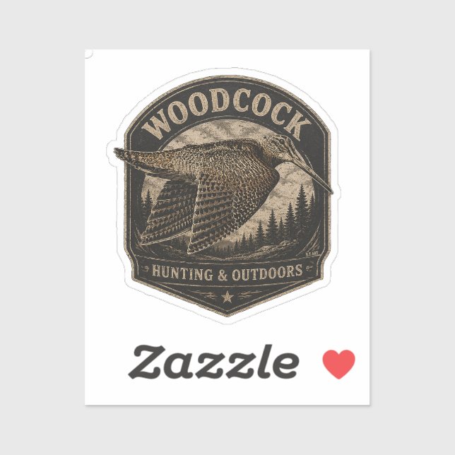 Sticker Bécasse  (Feuille)