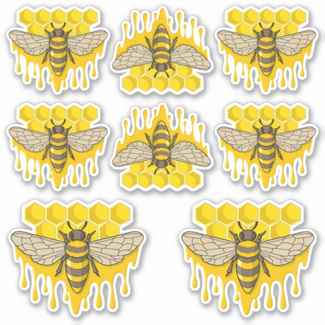 Sticker Bee Hive (Devant)