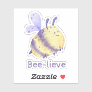 Sticker *~* Bee Lieve Cute Fuzzy Teacher Garderie
