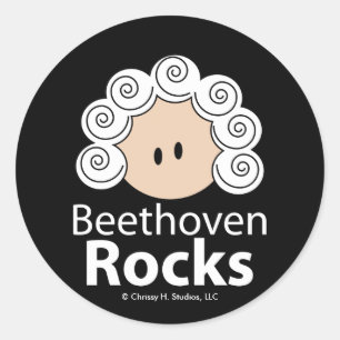 Sticker Beethoven Rocks Beethoven 20 Pack