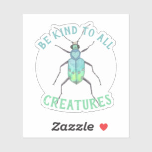 Sticker Beetle Bleu
