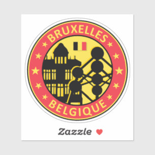 Sticker Belgique Bruxelles, Belgique Bruxelles