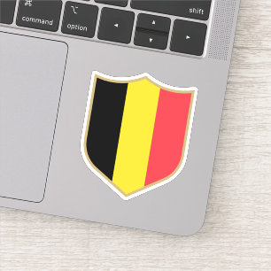 Sticker Belgique Drapeau Emblem Voyage patriotique