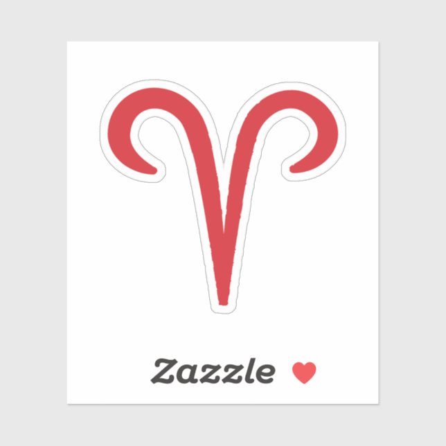Sticker Bélier Astrologie Zodiaque Mars Avril Anniversaire (Feuille)