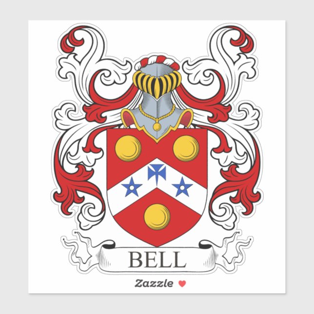 Sticker Bell Family Crest (Feuille)
