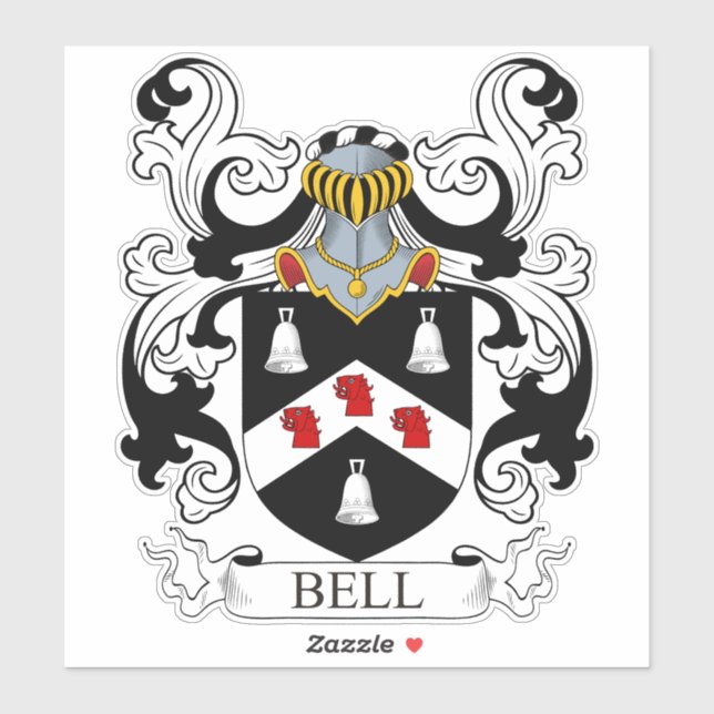 Sticker Bell Family Crest (Feuille)