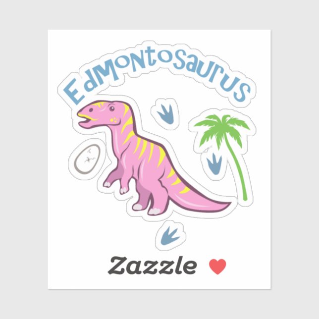 Sticker Belle Edmontosaurus (Feuille)