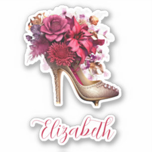 Sticker Belle Floral Haut talon
