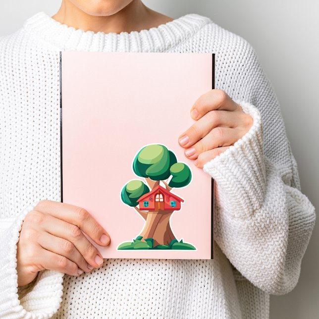 Sticker Belle maison arborée (Créateur téléchargé)