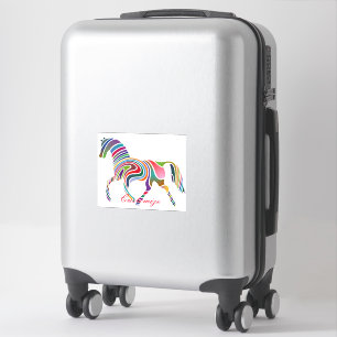 Sticker Belle Rainbow Color Horse Thunder_Cove
