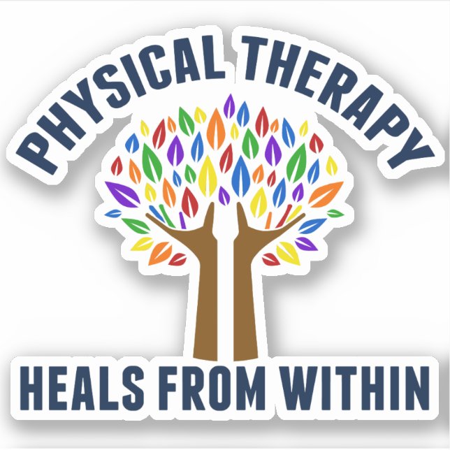 Sticker Belle thérapie physique Citation inspirante (Devant)