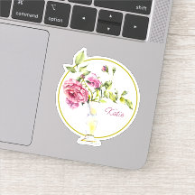 Belles roses roses et vase roses