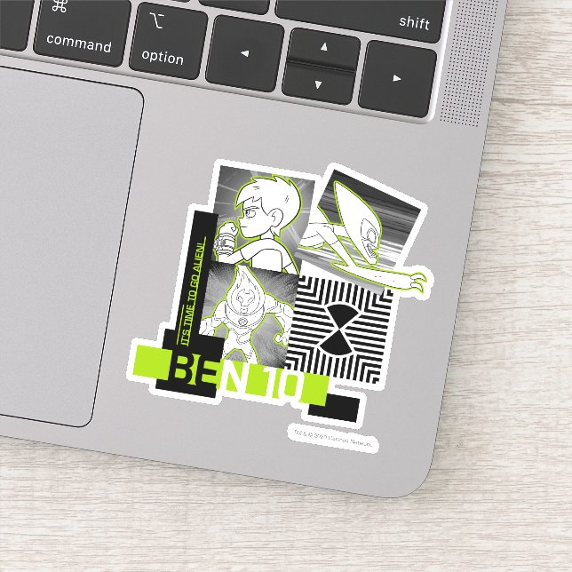 Sticker Ben 10 - Il est temps de devenir Alien (Détail)