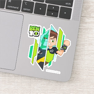 Sticker Ben 10 Transformation de l'ADN de Diamondhead