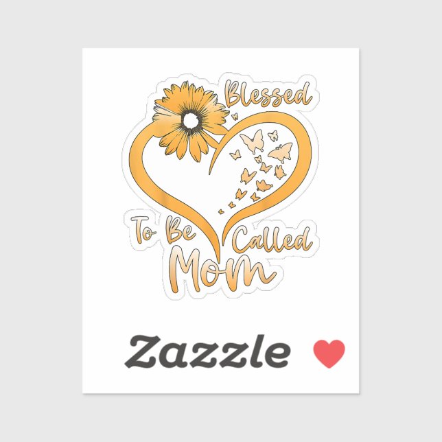 Sticker Bénie d'être appelée maman (Feuille)