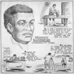 Sticker Benjamin Banneker : Black Scientist & Revolutionar