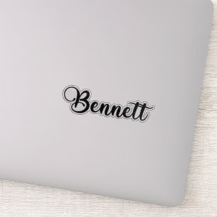 Sticker Bennett Nom - Calligraphie manuscrite
