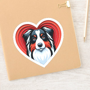 Sticker Berger australien Aussie Amoureux des chiens migno