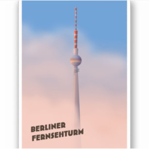 Sticker Berliner Fernsehturm, tour de télévision de Berl