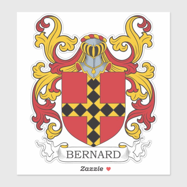 Sticker Bernard Family Crest (Feuille)