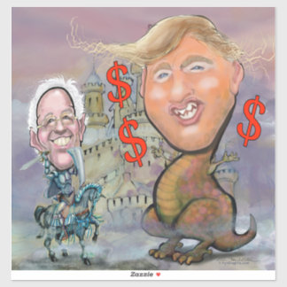 Sticker Bernie Sanders Taxant la Bête Milliardaire