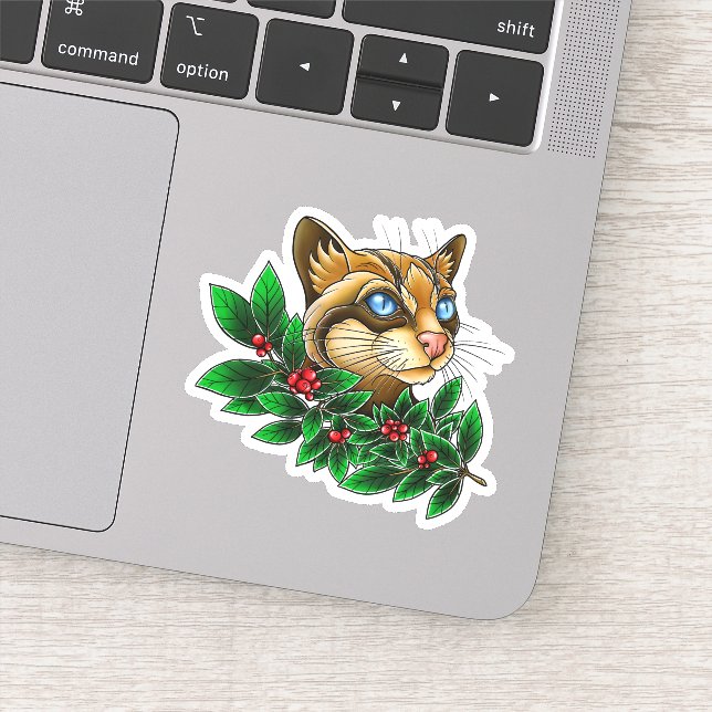 Sticker Berries de chats d'ocelot (Détail)