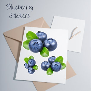 Sticker 🫐 Berry Bliss 🫐 Blueberries Contour Kiss-Cut Vin