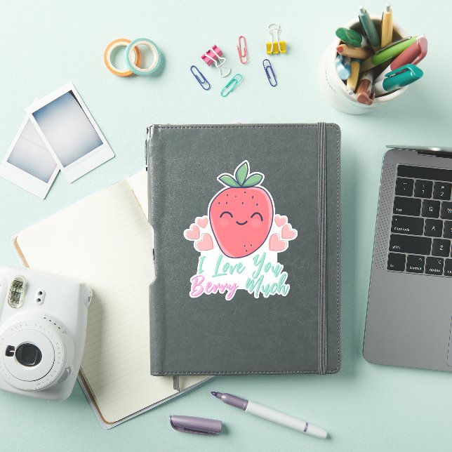 Sticker Berry drôle Je t'aime (Couverture iPad)